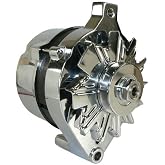 Db Electrical AFD0027-C Ford Chrome Alternator For Externally Regulated, Ford Car, Truck Chrome Alternator 80 Amp