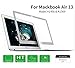 Screen Protector For MacBook Air 13 Inch,HD Clear Anti Scratch Bubble Free Screen Protector for Apple MacBook Air 13 Inch (model: A1369 and A1466), Silver Framethumb 1