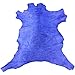 Genuine Blue Leather Hide – Quality New Zealand Full Skin - 7 sq ft - 2-3 oz avg Thickness - Rustic Finish – Natural Veg Tan Sheepskin Material – Soft Upholstery Fabric – Craft DIY Supply