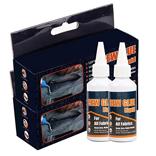 SEWOR 1 Min Quick Bonding Fast Dry Sew Fabric Glue Liquid Reinforcing
