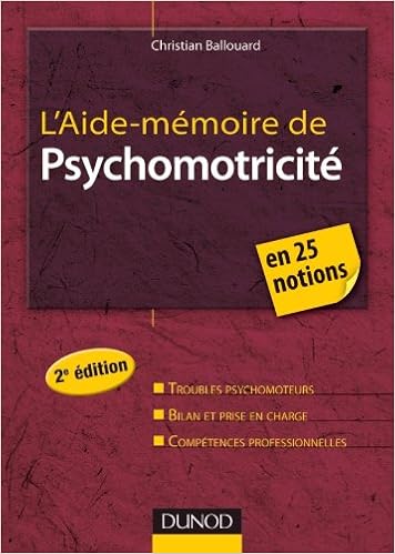 Amazon Fr L Aide Memoire De Psychomotricite 2e Edition Ballouard Christian Livres