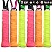 Alien Pros Tennis Racket Grip Tape (6 Grips) – Precut and Dry Feel Tennis Grip – Designer Tennis Overgrip Grip Tape Tennis Racket – Wrap Your Racquet for High Performance (6 Grips, Neon Precision)