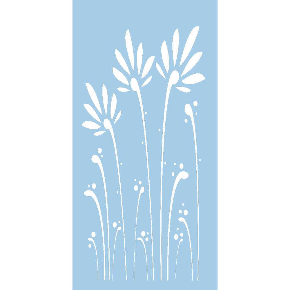 Rayher Flower Mix Schablone – 15,25x20,32 Cm, Lasergeschnitten Aus Polyester