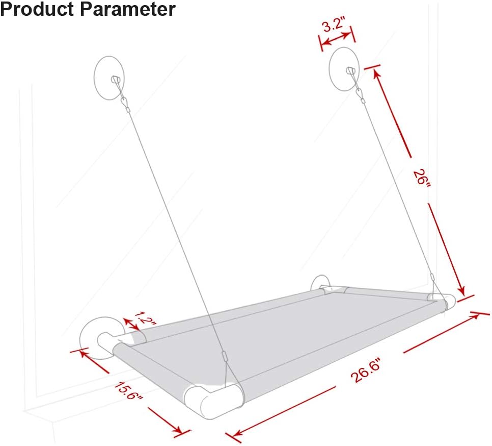 Cat Perch Cat Window Perch Window Cat Perch Hammock Cat Window Hammock Bed Cat Window Seat Kitty Window Sunny Seat Durable Big Pet Perch With Upgraded 4 Big Suction Cups Cat Bed Holds Up To 60lbs : Pet Supplies