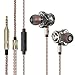 Granvela HD01 Triple-Driver Bass Earbuds for Music -Black
