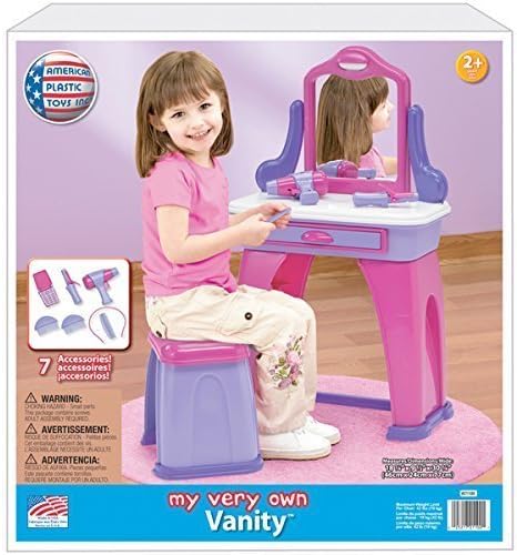 American Plastic Toys APT-21090 Kids My Very Own Vanity for Kids Ages 2 and Up