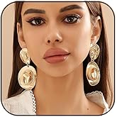 Country Concert Outfits for Women Western Earrings CowBoy CowGirl Drop Dangle Earring Vintage Oval Earring Turquoise Jewelry Western Accessories