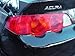 SlickMod Precut Vinyl Tint Cover for 2002-2004 Acura RSX Taillight Turn Signals (Red)