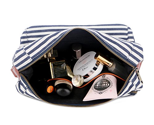 BAOSHA XS-04 Canvas Travel Toiletry Bag Shaving Dopp Case Kit for Women and ladies (Blue) 7 BAOSHA XS-04 Canvas Travel Toiletry Bag Shaving Dopp Case Kit for Women and ladies (Blue)