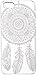 Symbolcase Plastic Case Cover for Iphone 5 5s 5c Henna Ojibwe Dream Catcher Ethnic Tribal (For Iphone 5 5s) (white)