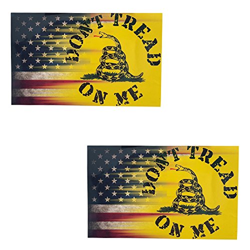 BleuMoo 1Pc Dont Tread On Me Gadsden USA American Flag Car Decal Sticker