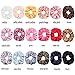 Whaline 40 Color Satin Hair Scrunchies Elastic Hair Bobbles Ponytail Holder Hair Scrunchy Vintage Hair Bands Ties for Women Girls