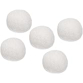 PATIKIL Wool Felt Balls Beads Wool Felting Pom 3cm 30mm White for Home Crafts Handcrafts Project DIY Pack of 5