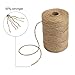 Jute Twine, 6 Ply Art Crafts Jute Rope by iFergo, 328Feet Heavy Duty Packing String for Gardening, Home Decoration, Gift Wrapping, DIY Crafts, Wedding Card, Bunding Durable Natural Twine