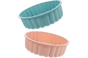 TIDTALEO 2pcs Food-Grade Silicone Round Cake Molds Nonstick High-Temperature Resistant Charlotte Cake Pans in