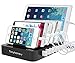 USB Charging Station Stand & Device Organizer, Multiple Devices Charger Station, 6-Port Universal Electronics Cell Phone Docking Station for iPhone 6/7/8/X, iPad, Tablets (6 ports)