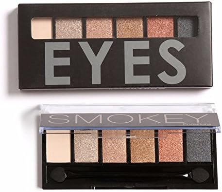 Focallure 6 Colors Eyeshadow Palette Glamorous Smokey Eye Shadow Three oclock Makeup Makeup Kit for eyes makeup