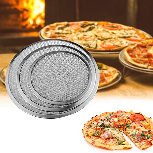 Efanr Pack of 12 Pizza Pans with Holes, Aluminum Nonstick Pizza Pan Round Shape Baking Screen Seamless-Rim for Commercial Restaurant Use, 6-Inch, 10-Inch, 12-Inch (12-Inch) - Thumbnail 5