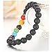 Lava Rock Stone Beads Stretch Women Bracelet Chakra Healing Balancing Natural Gemstone Men Bracelet