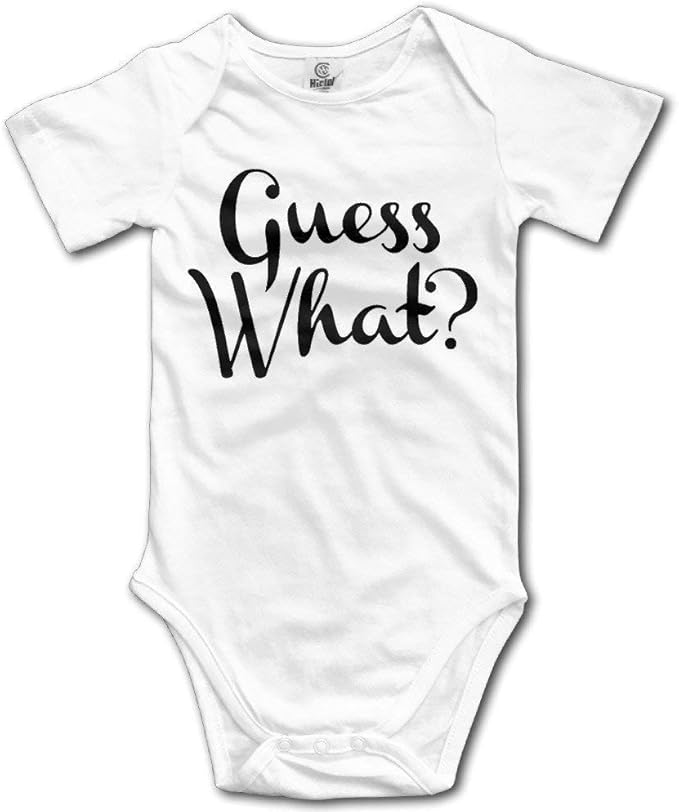 Guess What Boutique Baby Bodysuit Onesie Unisex Short Sleeve Amazon.ca Clothing & Accessories