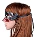 Masquerade Mask Shiny Metal Rhinestone Venetian Pretty Party Evening Prom Mask (Dark red + Black)