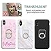 Cell Phone Ring Holder Stand Transparent 4 Pack Finger Grip Loop Mount 360 Degree Rotation Universal Smartphone Kickstand Compatible with iPhone X 8 7 7Plus Samsung Galaxy S7 S8 LG Google