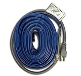 Wrap-On Pipe Heating Cable - 45-Feet, 120 Volt, Built-in Thermostat, Low Wattage - 31045