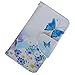 iPhone 4S Case, iPhone 4 Case Wallet, iYCK Premium PU Leather Flip Folio Carrying Magnetic Closure Protective Shell Wallet Case Cover for iPhone 4 / 4S with Kickstand Stand - Butterfly Blossom