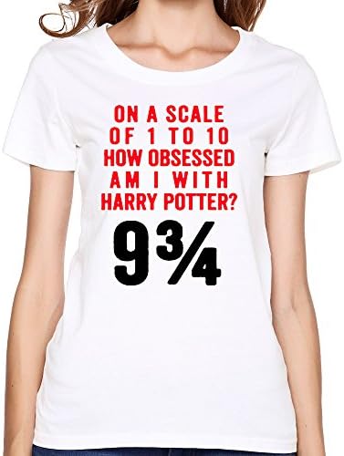 Women's On A Scale Of 1-10 Harry Potter Obsessed Round Neck Tee