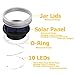 Mason Jar Lights Wide Mouth,WaterProof Outdoor Solar Powered Lights Sliver Lid Warm White Solar Fairy Light String Light, 2 Pack for Party Wedding Christmas Garden Home Patio Path Tree Lawn Decor