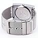 2015 Unique No Hand Concise Casual Designer Men Unisex Quartz Grey Square Dial White Rotational Display+ Gift Box