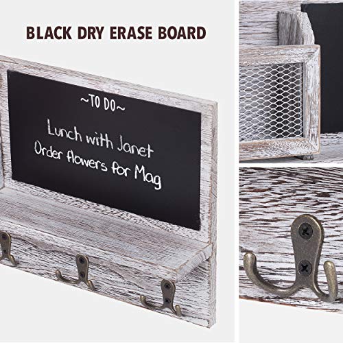 Makuzo Farmhouse Key Holder for Wall Rustic Key Holder for Wall Key