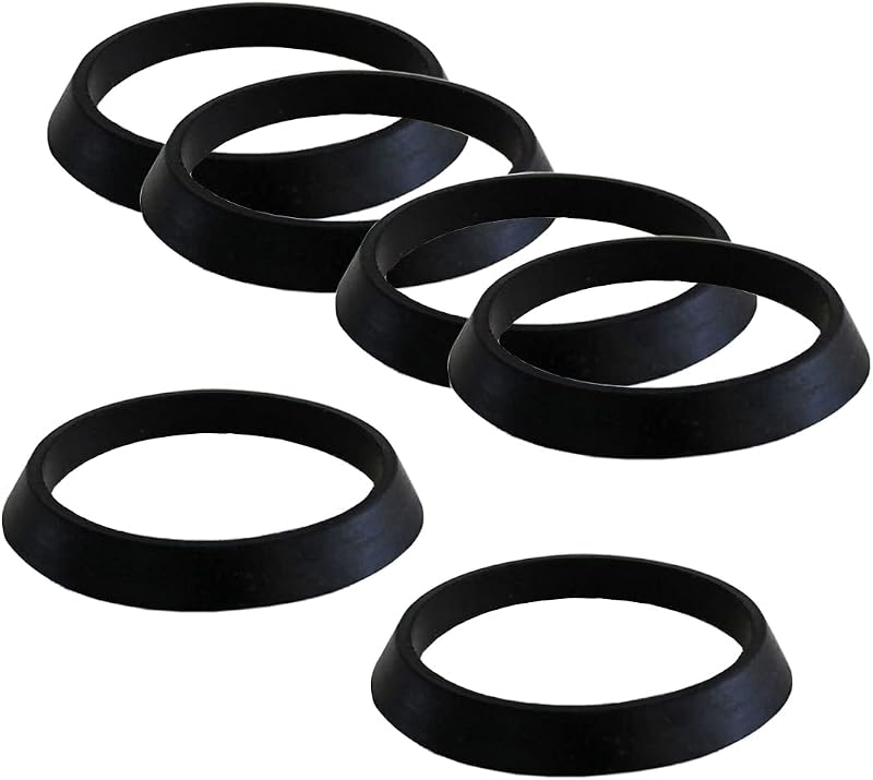 Qrity 6x Silicone Cone Seal Ring Washer 1 1/2 Inch Drain Waste Pipe 43mm OD
