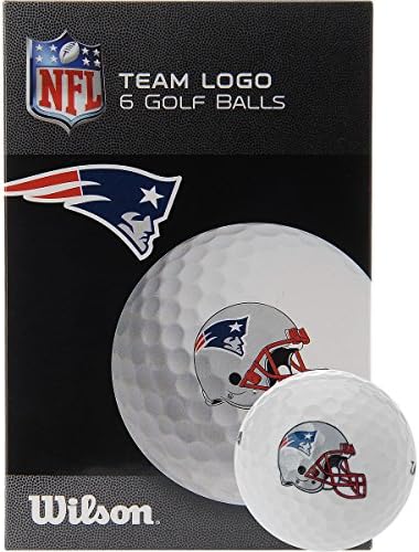 Wilson New England Patriots Golf Balls - 6-Pack White