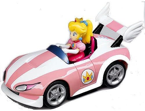 1 X Mariokart Pull Back Action Wild Wing Peach