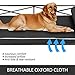 LOVSHARE Metal Frame Pet Bed 41.9X21.4X15.7 Inches Metal Dog Bed Animal Lounge Detachable Bed Oxford Cloth Cushion for Dogs Pet Bed Metal Frame Dog Sofa Furniture for Dogs Bottom Hanging Designthumb 3