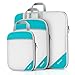 Gonex Packing Cubes, Travel Packing Organizers Compression Pouches L+M+S Blue