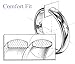 Men's 8mm Titanium Wedding Rings Classy High Polished Dome Band in Comfort Fit Size 6 - 15