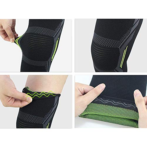 KILLYSUFUY Sports Knee Pads Knee Brace Support Compression Sleeves, 1 Pair Wraps Pads for Arthritis, Pain Relief, Injury Recovery, ACL, Running, Football, Basketball and More Sports