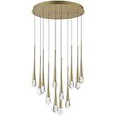 ET2 Pierce - 36W 12 LED Pendant-19 Inches Tall and 24.75 Inches Wide-Gold Finish