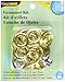 Dritz Home 44388 Grommet Kit, 10 Sets with Tools, 7/16-Inch, Brass
