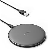 Anker 313 Qi-Certified 10W Fast Wireless Charger Pad | Portable Wireless Charging Pad for Samsung, iPhone, and AirPods (AC Ad