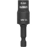 DEWALT FLEXTORQ Socket and Short Extension, 2 in 1, 8mm &amp; 10mm Socket, Double Ended Nut Driver (DWADEND810MM)