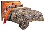 20 Lakes Woodland Hunter Camo Comforter, Sheet, & Pillowcase Set (Full, Forest)