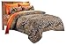 20 Lakes Woodland Hunter Camo Comforter, Sheet, Pillowcase Set (Twin, Forest/Orange)