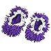 LXTC Pair House Floor Polishing Dusting Cleaning Foot Socks Shoes Mop Slippers (Purple Color)