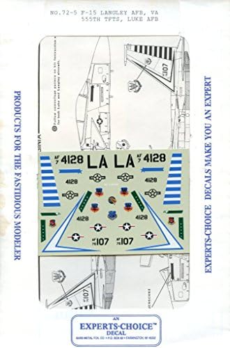 Experts Choice Decal 1:72 F-15 Langley AFB VA 555th TFTS Luke AFB #72-5