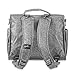 JuJuBe B.F.F Multi-Function Convertible Diaper Backpack/Messenger Bag Onyx Collection, Gray Matter, One Size