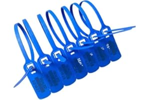 ZWL 500 PCS Blue Plastic Trailer Seals Plastic Truck Seals Tamper Evident Seals Self-Locking Tie Truck Door Seals 400mm