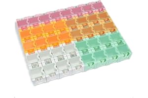 10-Pack Mini Electronic Component Storage Boxes, 31.5 x 21.5 x 25 mm Organizers for/Parts, Chip Capacitors, Resistors, Screws